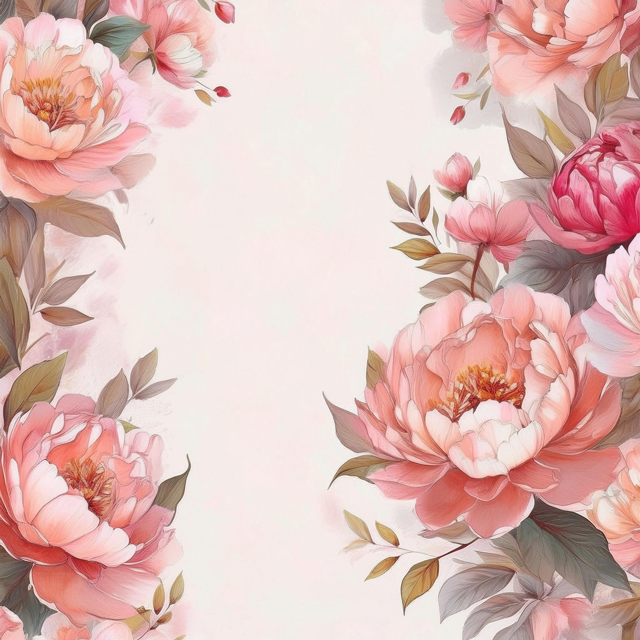 Coral Peonies